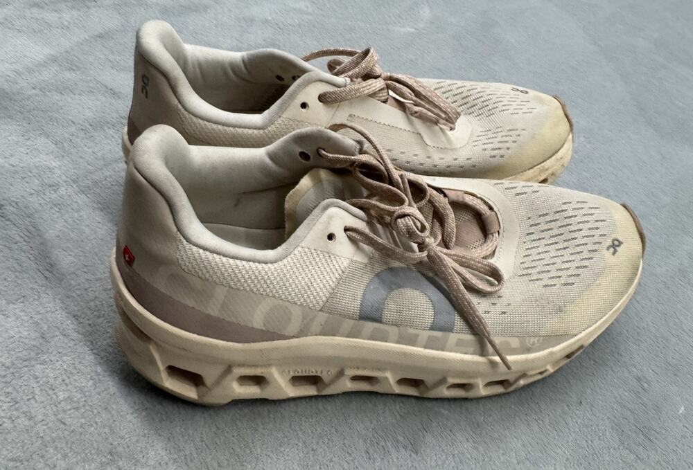 On Cloudmonster Moon Fawn Women's size 9 Running Shoes
